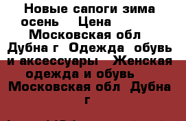 Новые сапоги зима-осень. › Цена ­ 1 900 - Московская обл., Дубна г. Одежда, обувь и аксессуары » Женская одежда и обувь   . Московская обл.,Дубна г.